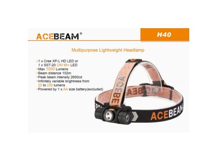 Налобный фонарь Acebeam H40