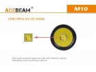 Фонарь Acebeam M10 серый